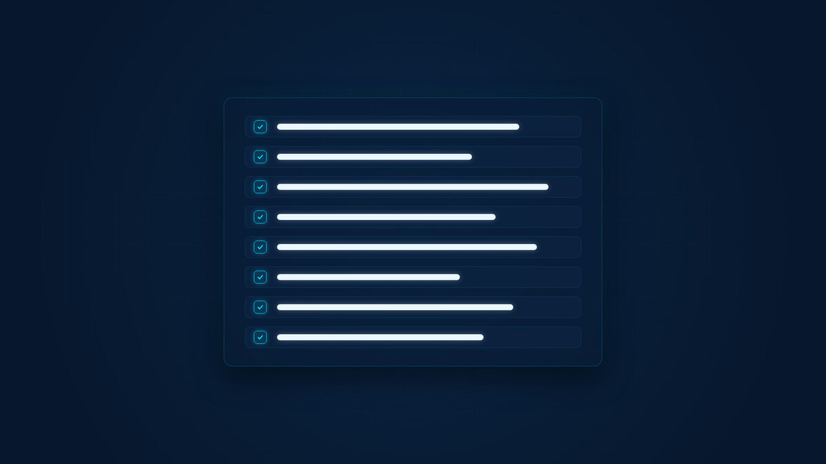 Checklist visual com os principais critérios para avaliar conversão de landing page