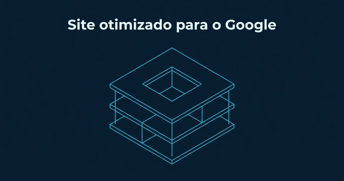 Estrutura de camadas de um site com conexões internas visíveis entre as páginas