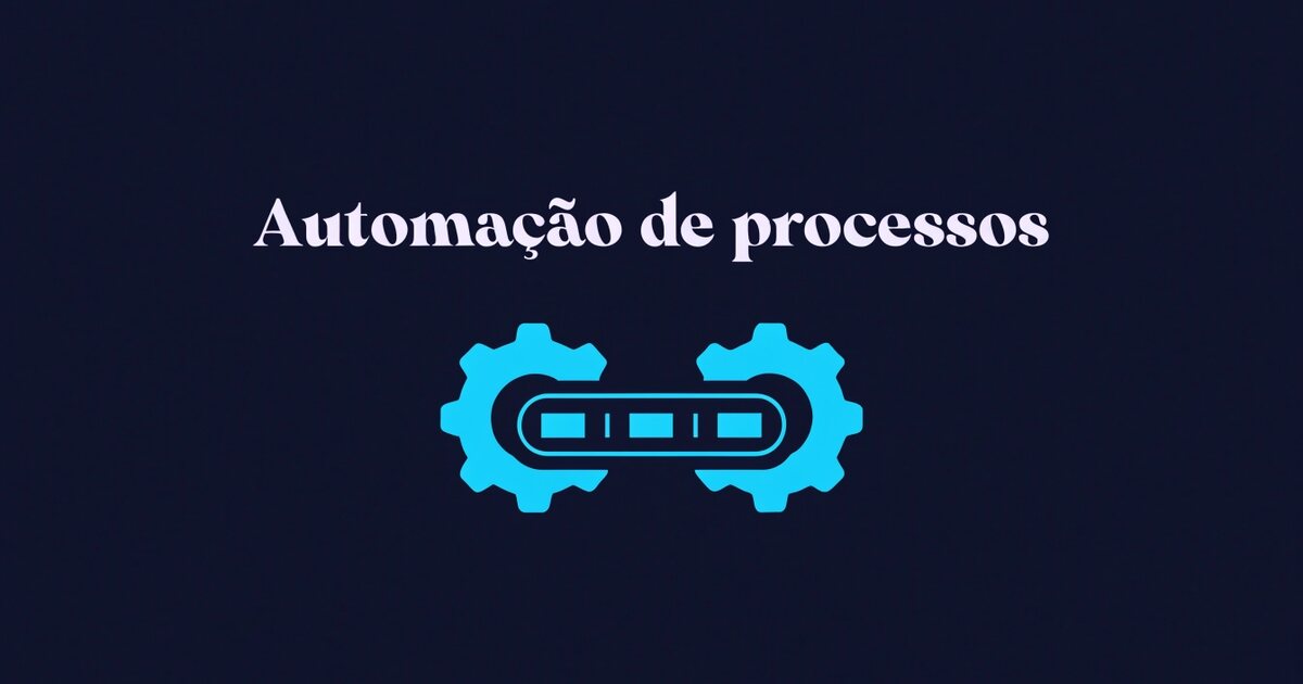 Duas engrenagens conectadas a uma esteira com blocos em sequência