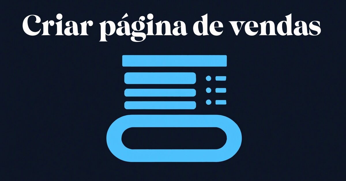 Página com um botão de ação aceso e blocos de conteúdo acima
