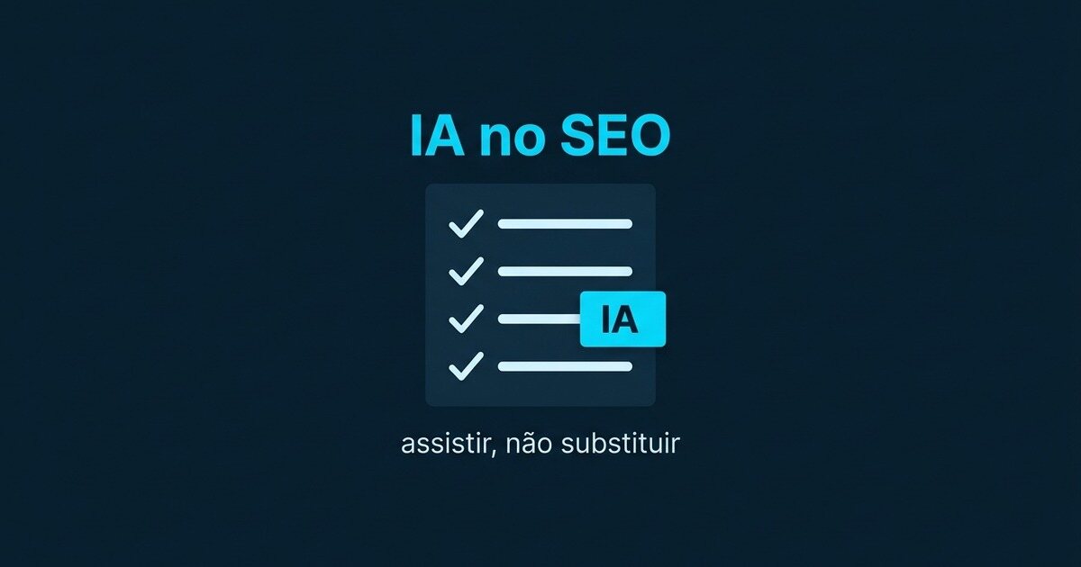 Três blocos iguais em fila sobre fundo azul-escuro, com o do meio destacado em ciano, representando fato, explicação e decisão