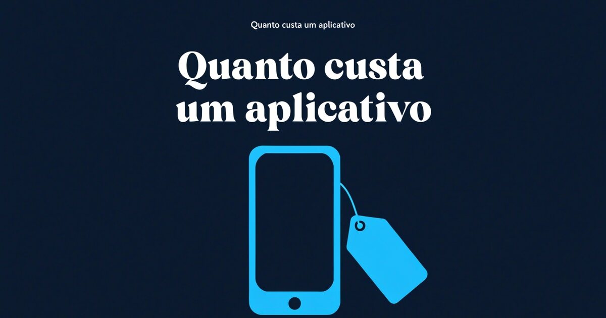 Celular com uma etiqueta de preço pendurada, representando o custo de um aplicativo