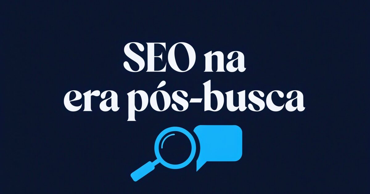 Lupa apontando para um balão de resposta, representando a busca que devolve texto pronto